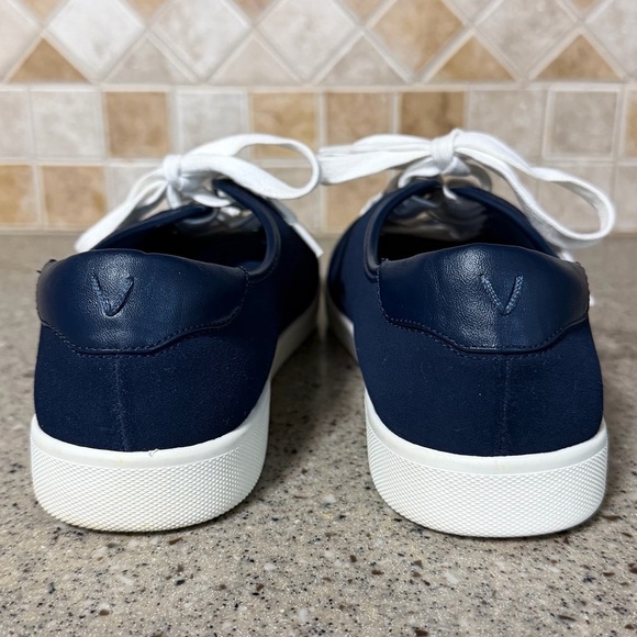 Vionic Sunny Brinley Water Resistant Suede Navy Sneakers Size 8.5 Wide - Picture 6 of 9